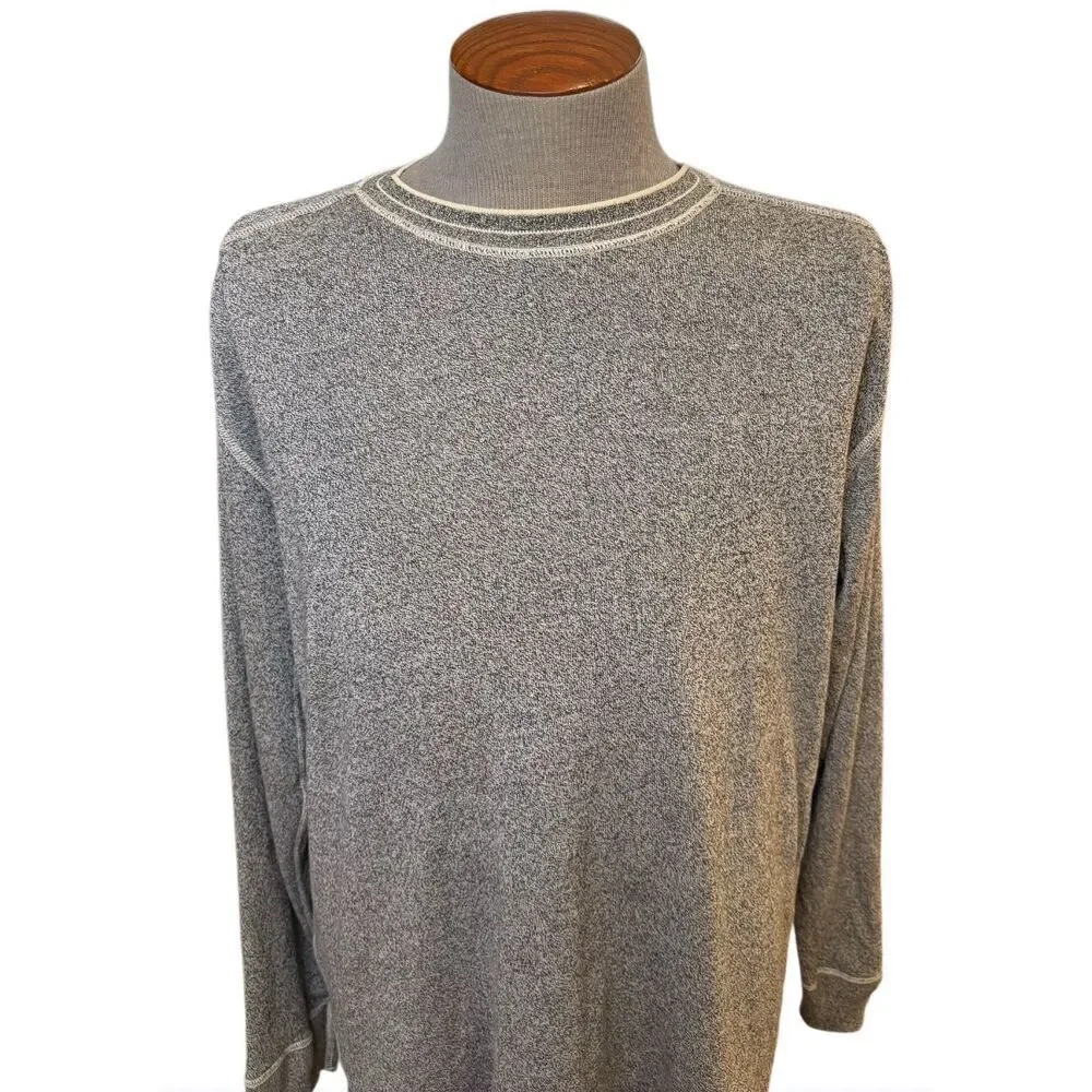Polo Ralph Lauren Sweater Sz. XXL Long Sleeve Pullover Gray/Cream